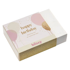 Blissy Happy Birthday Gift Sleeve in Gold