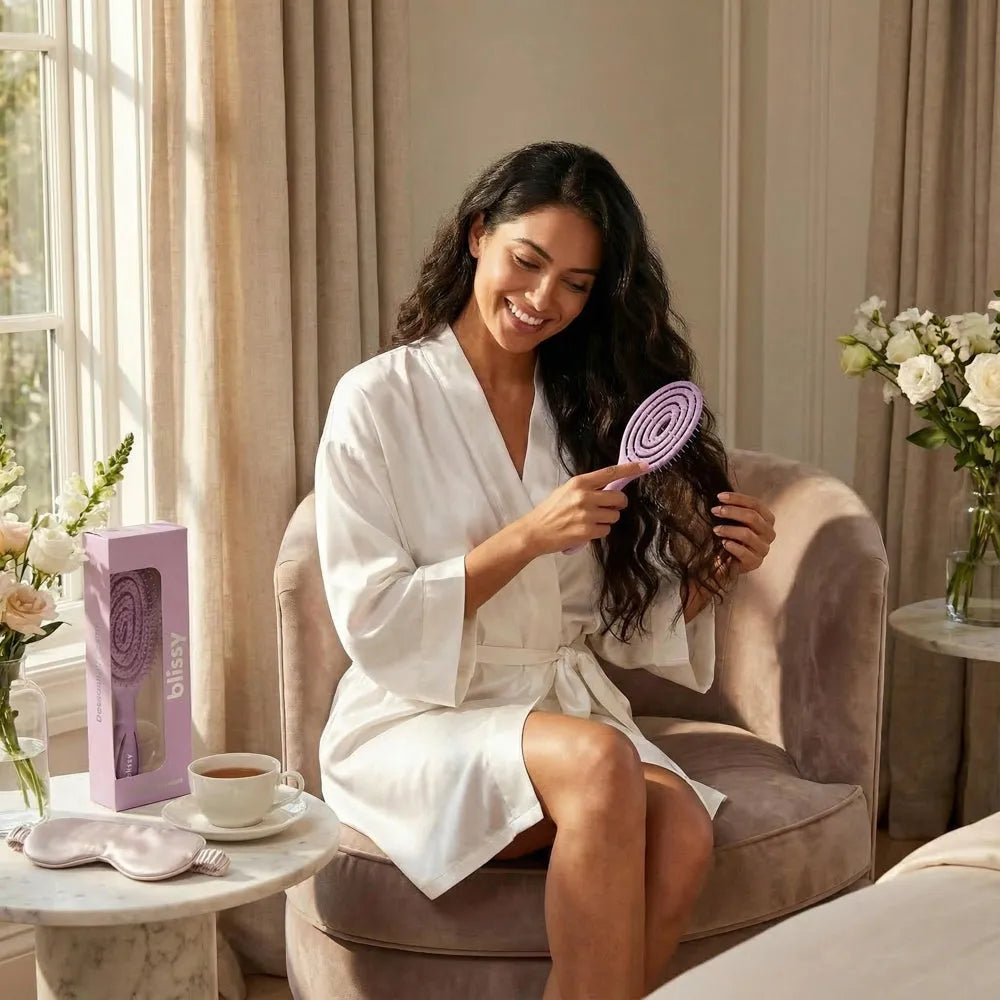 Blissy Detangling Brush in Lavender
