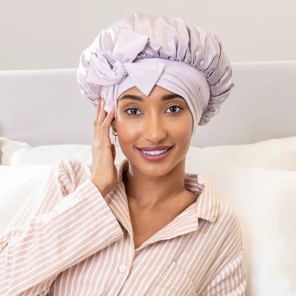 Blissy Bow Bonnet in Lavender