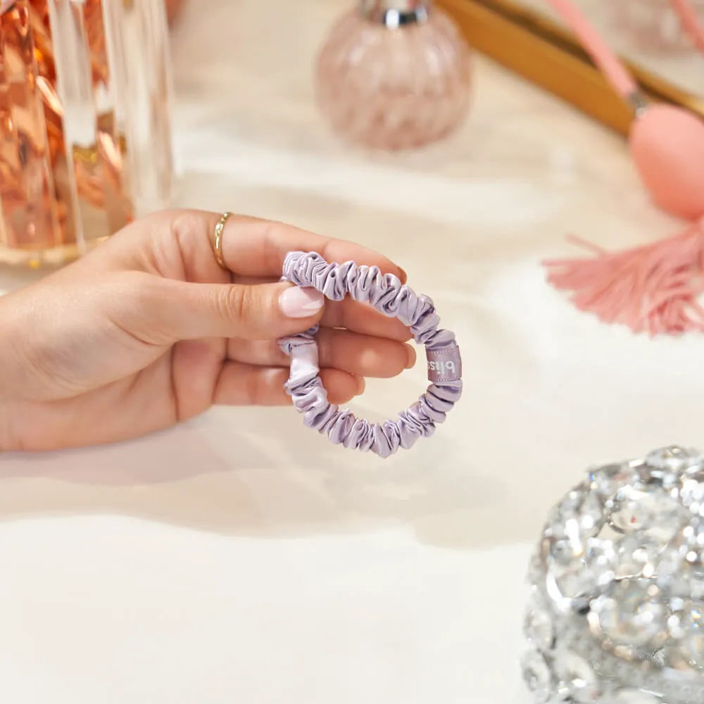 Blissy Skinny Scrunchies in Lavender