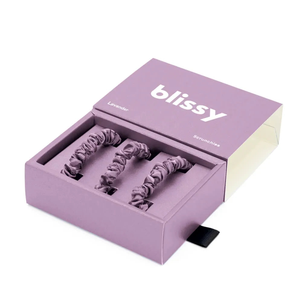 Blissy Skinny Scrunchies in Lavender