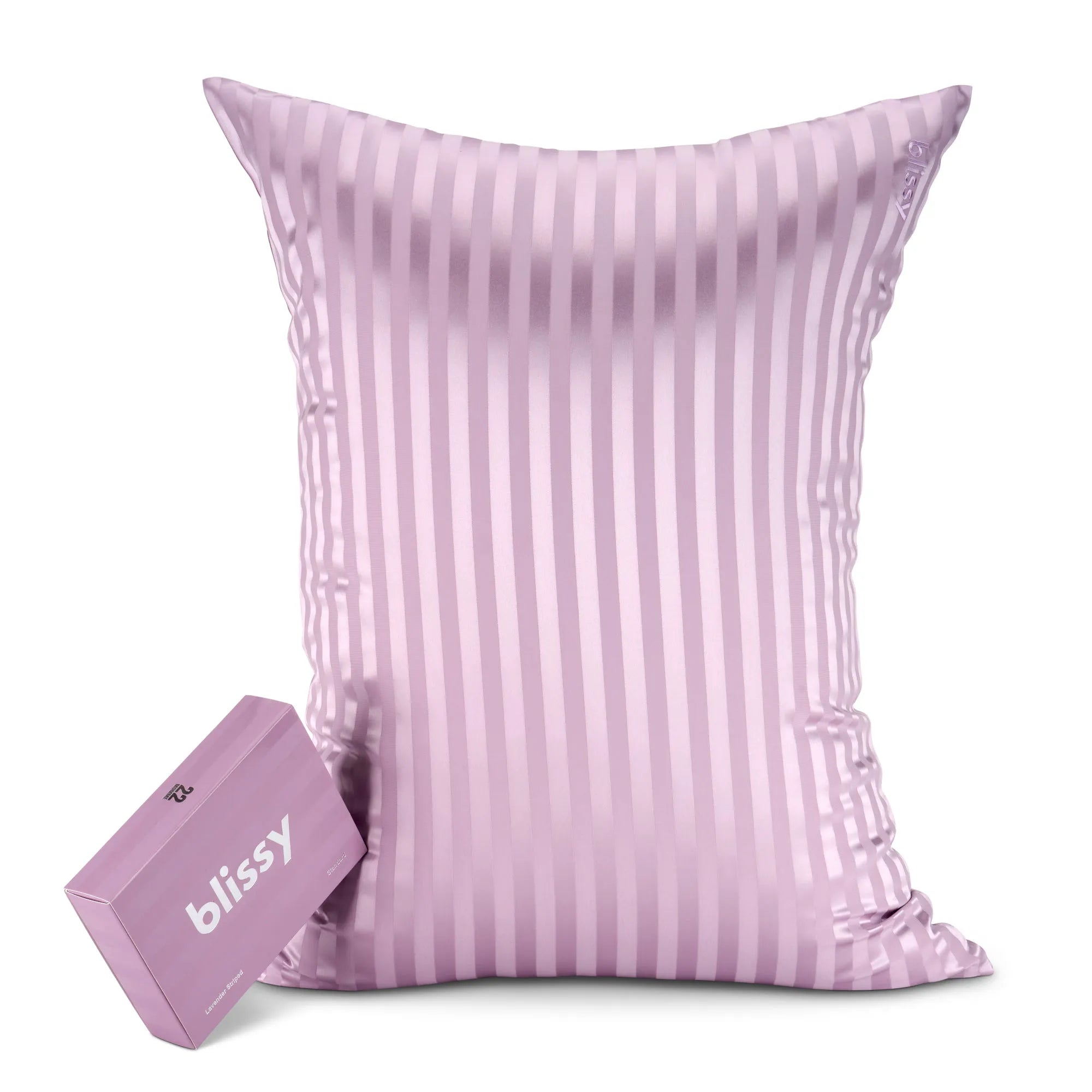 Lavender Striped Standard Pillowcase