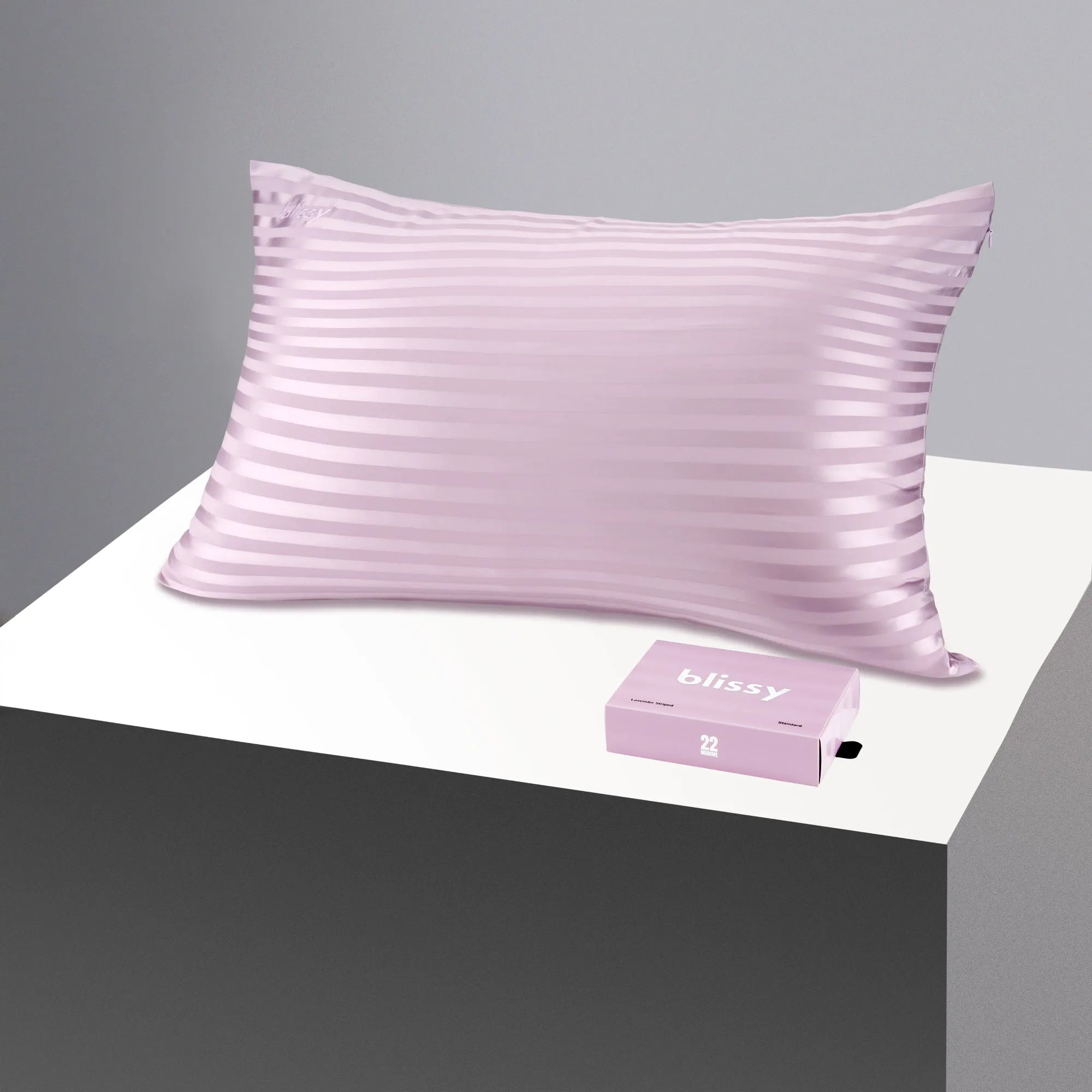 Lavender Striped Standard Pillowcase
