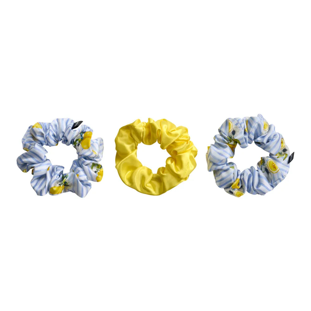 Blissy Scrunchies in Lemon Bloom