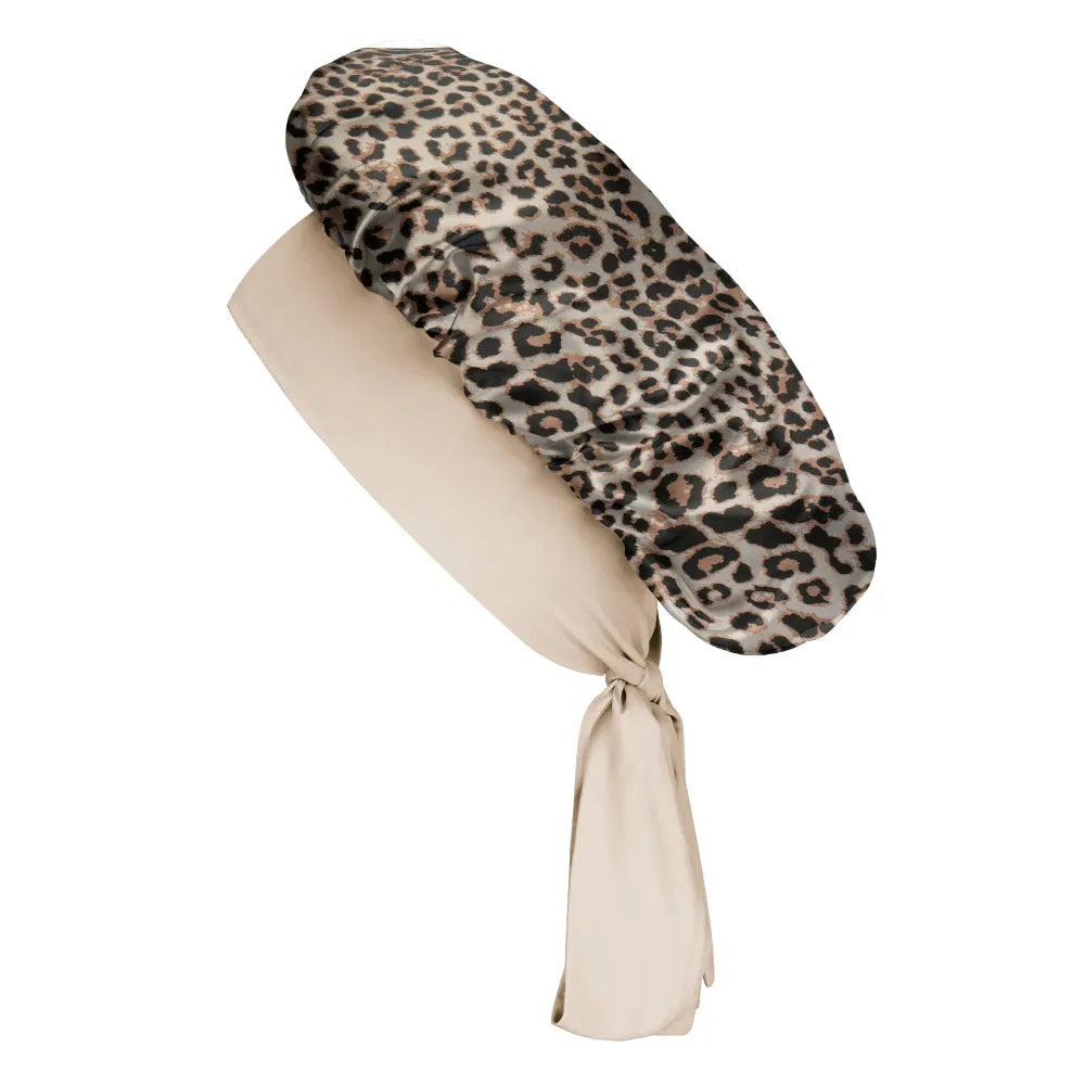 Blissy Bow Bonnet in Leopard