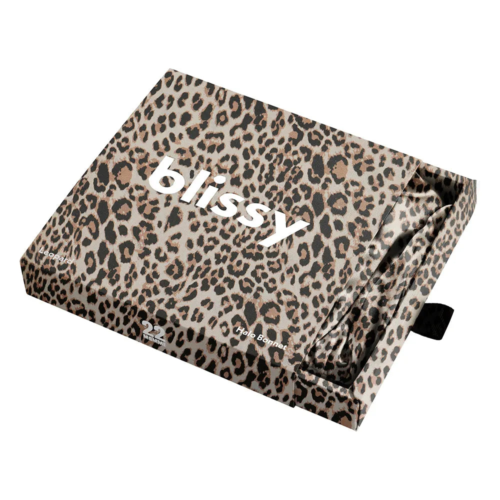 Blissy Halo Bonnet in Leopard Print