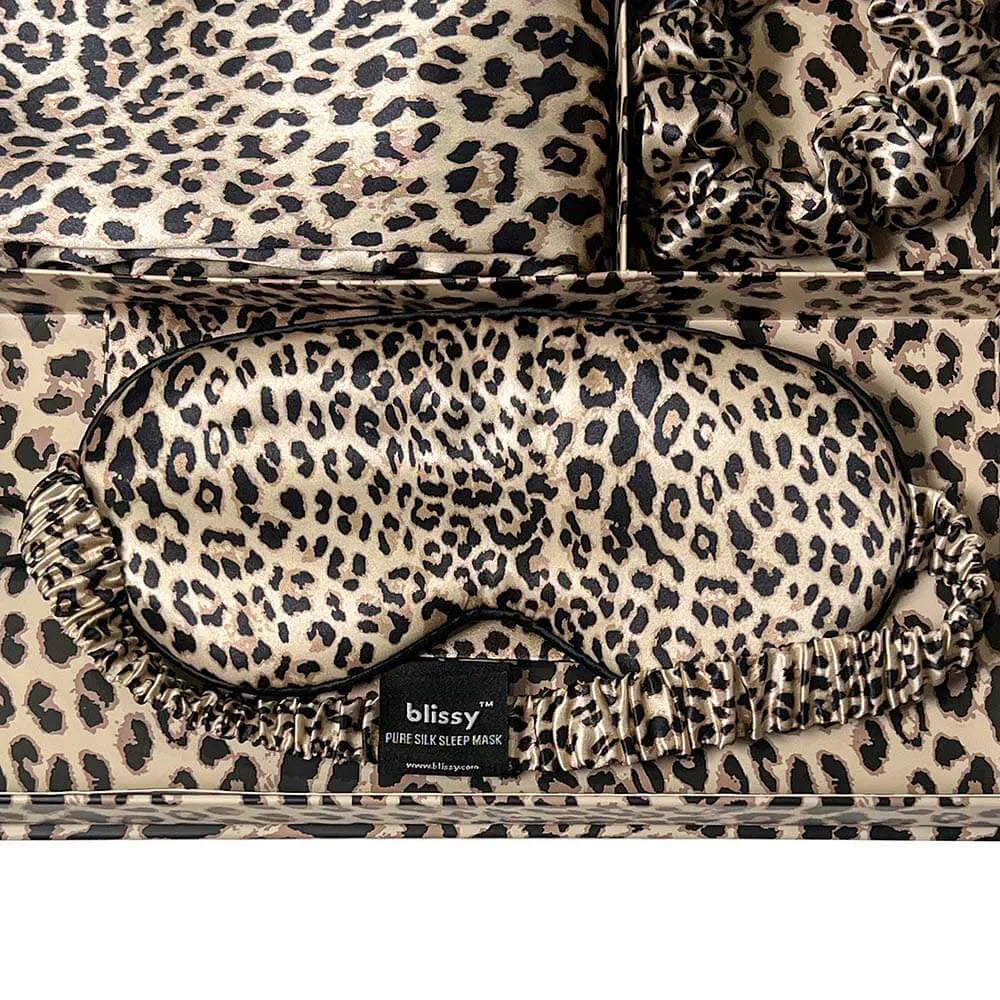 Blissy Dream Set in Leopard, Standard Size