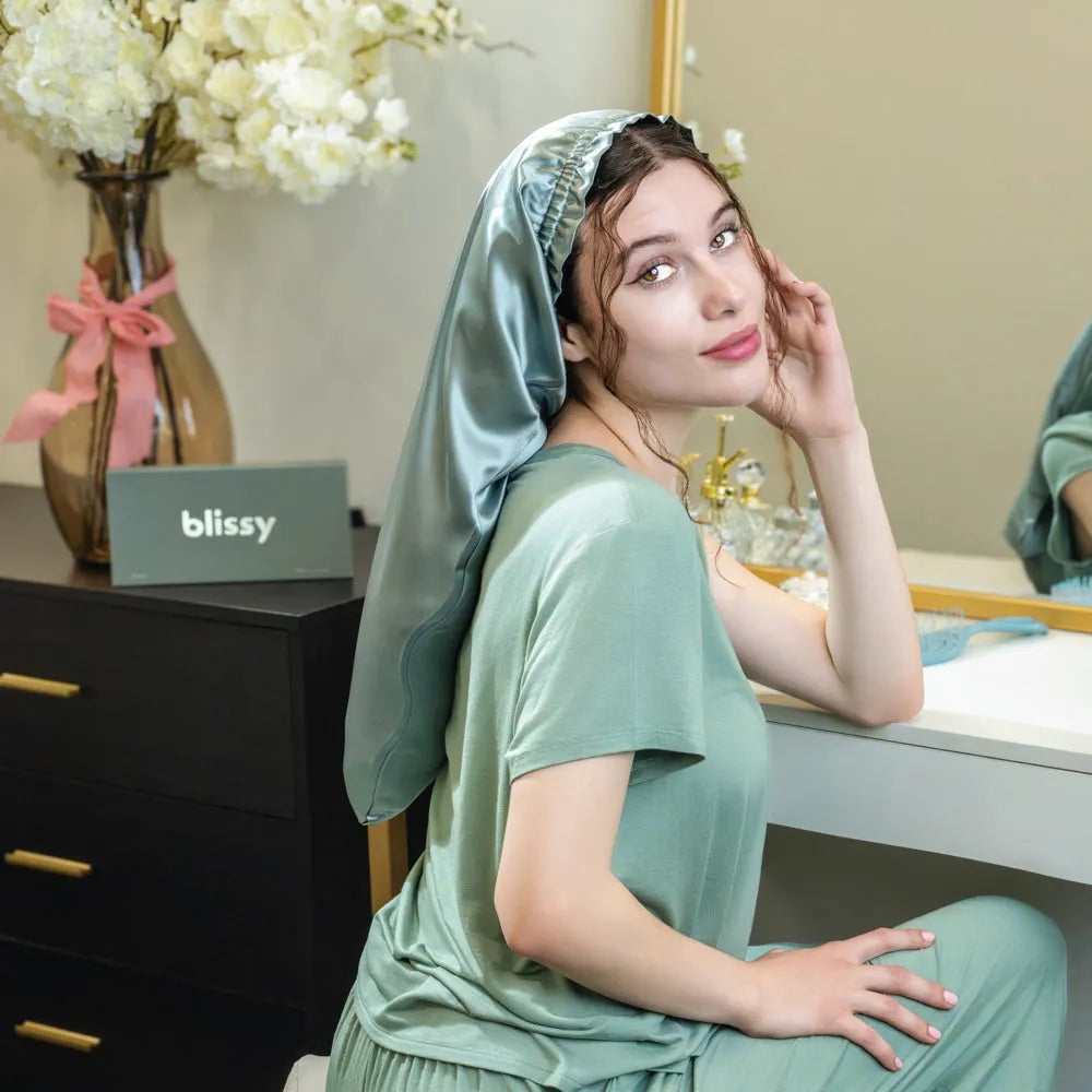 Blissy Cascade Bonnet in Matcha