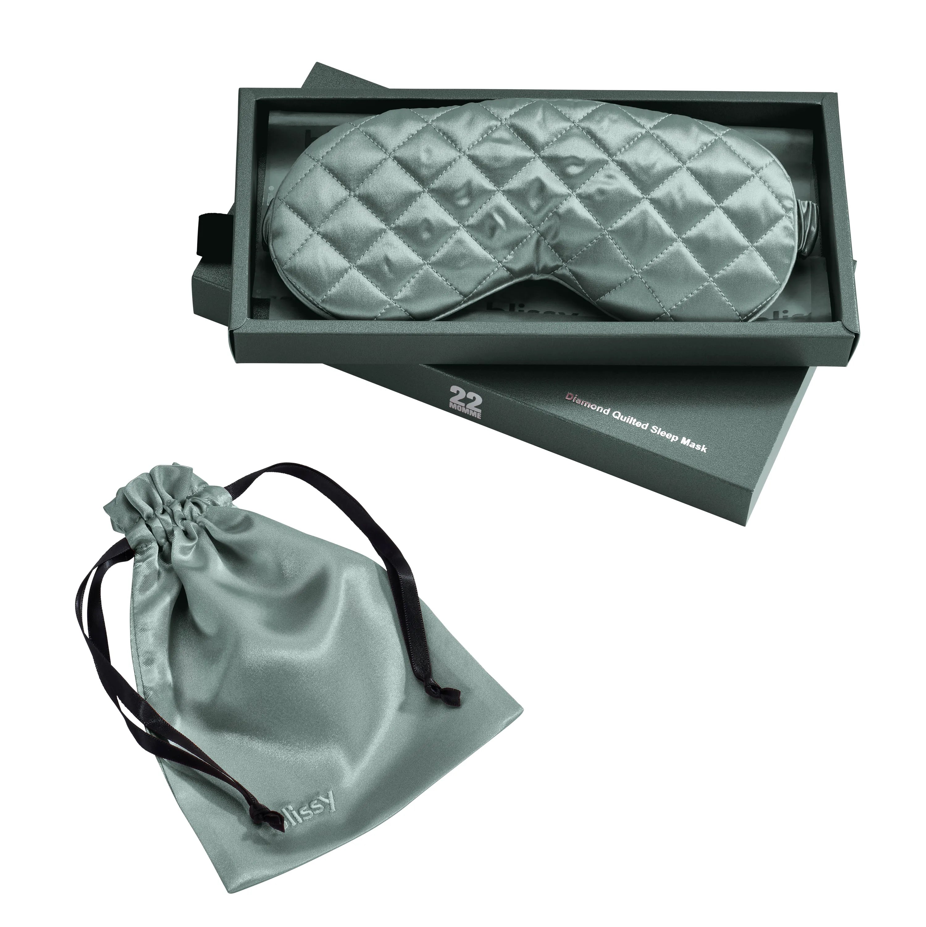 Matcha Diamond Quilted Sleep Mask