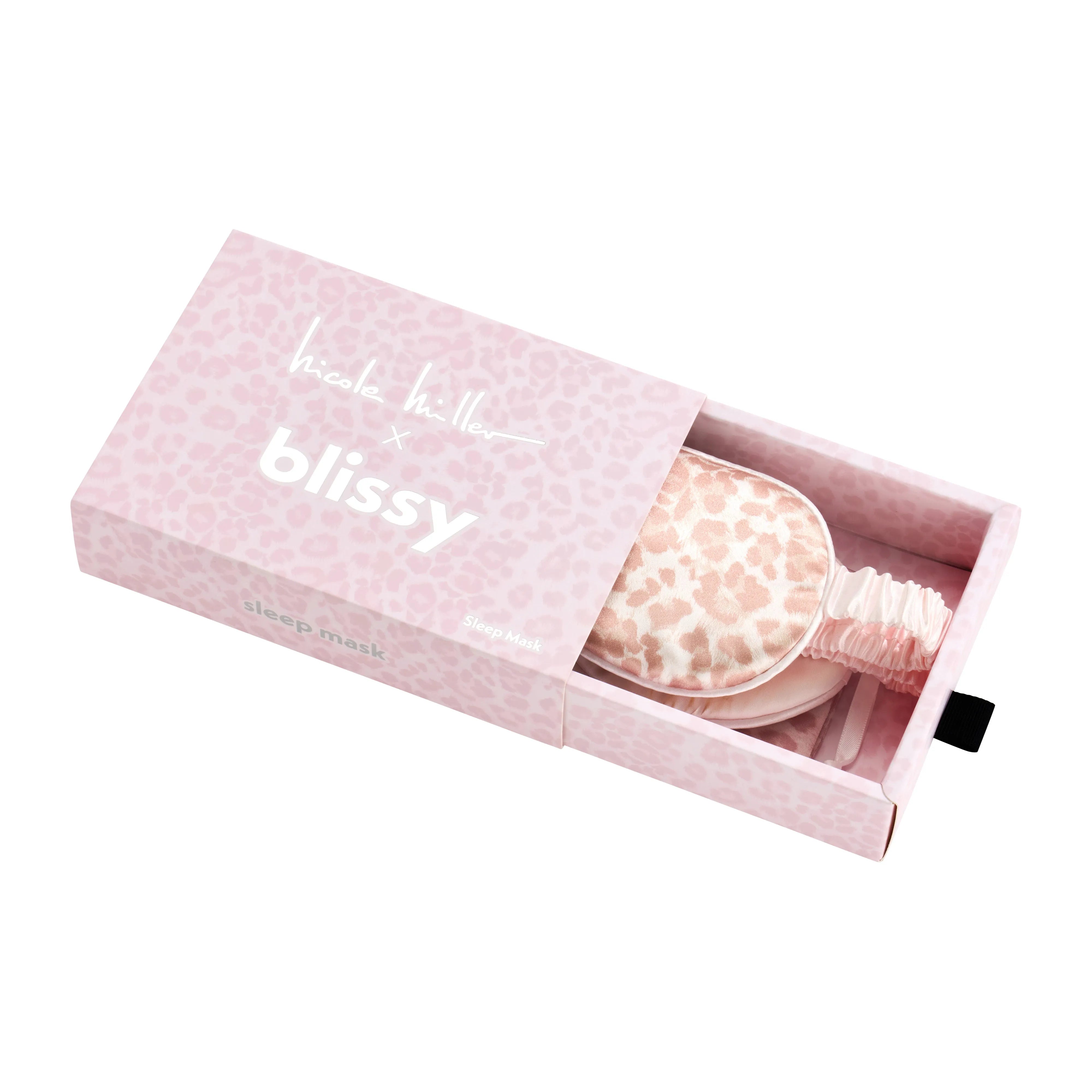 Nicole Miller Sleep Mask in Mauve Cheetah