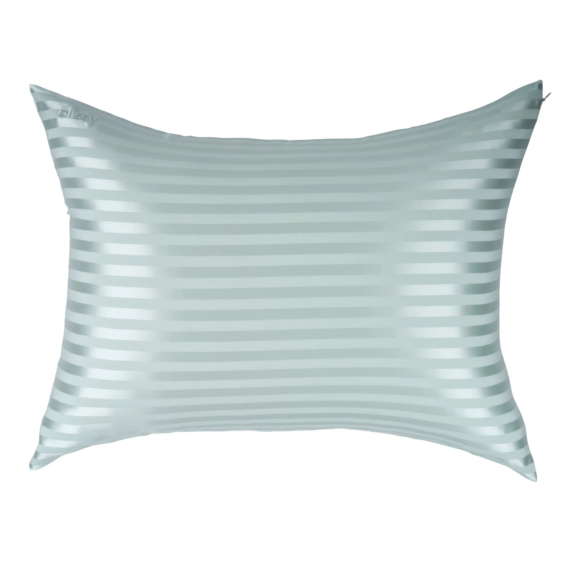 Mint Striped Queen Pillowcase