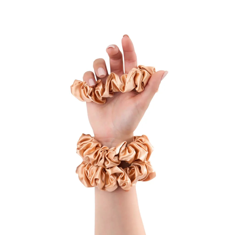Blissy Scrunchies in Peach