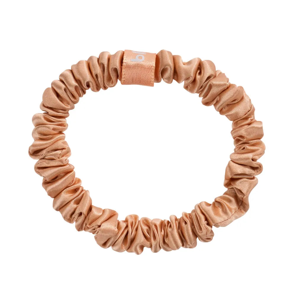 Blissy Skinny Scrunchies in Peach