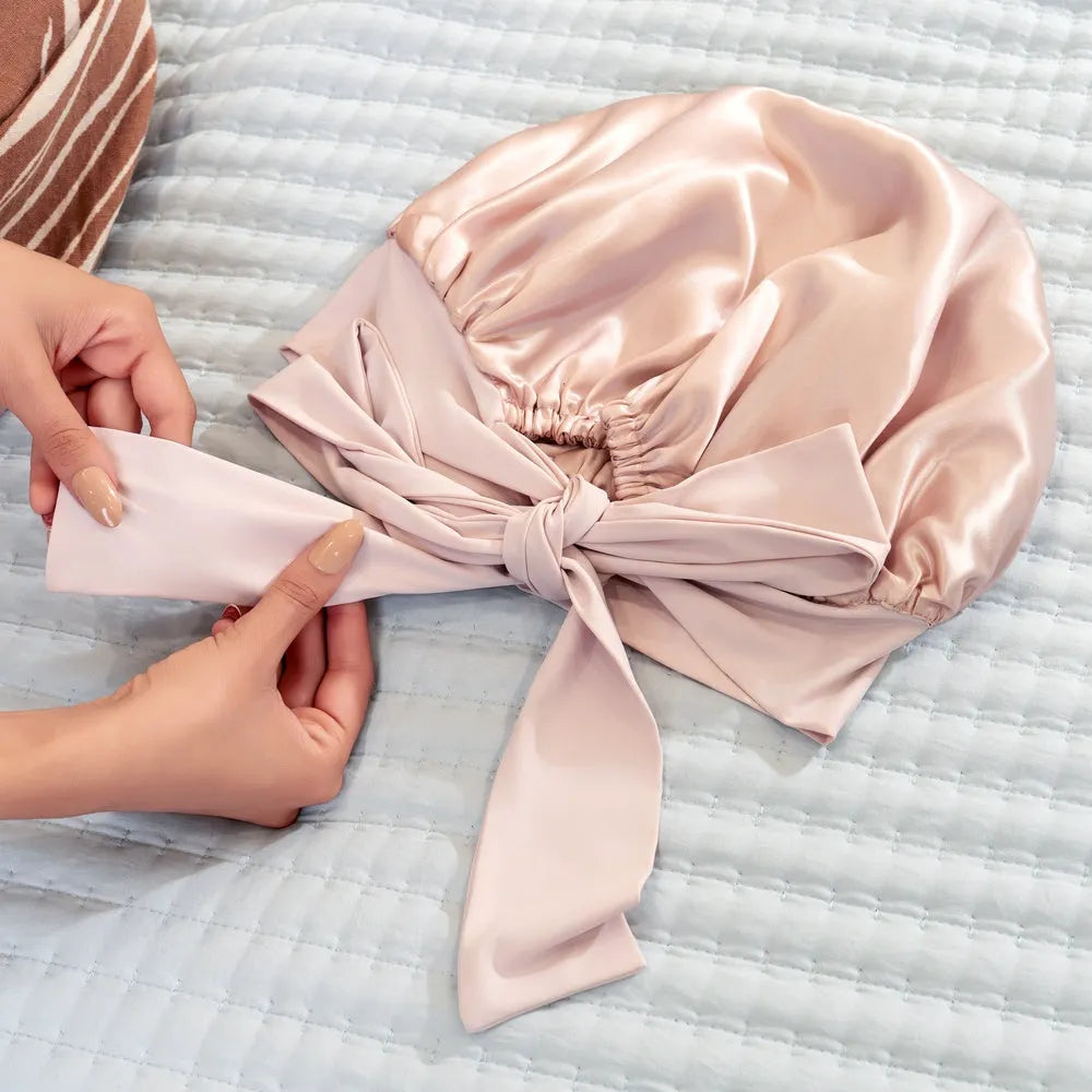Blissy Bow Bonnet in Pink