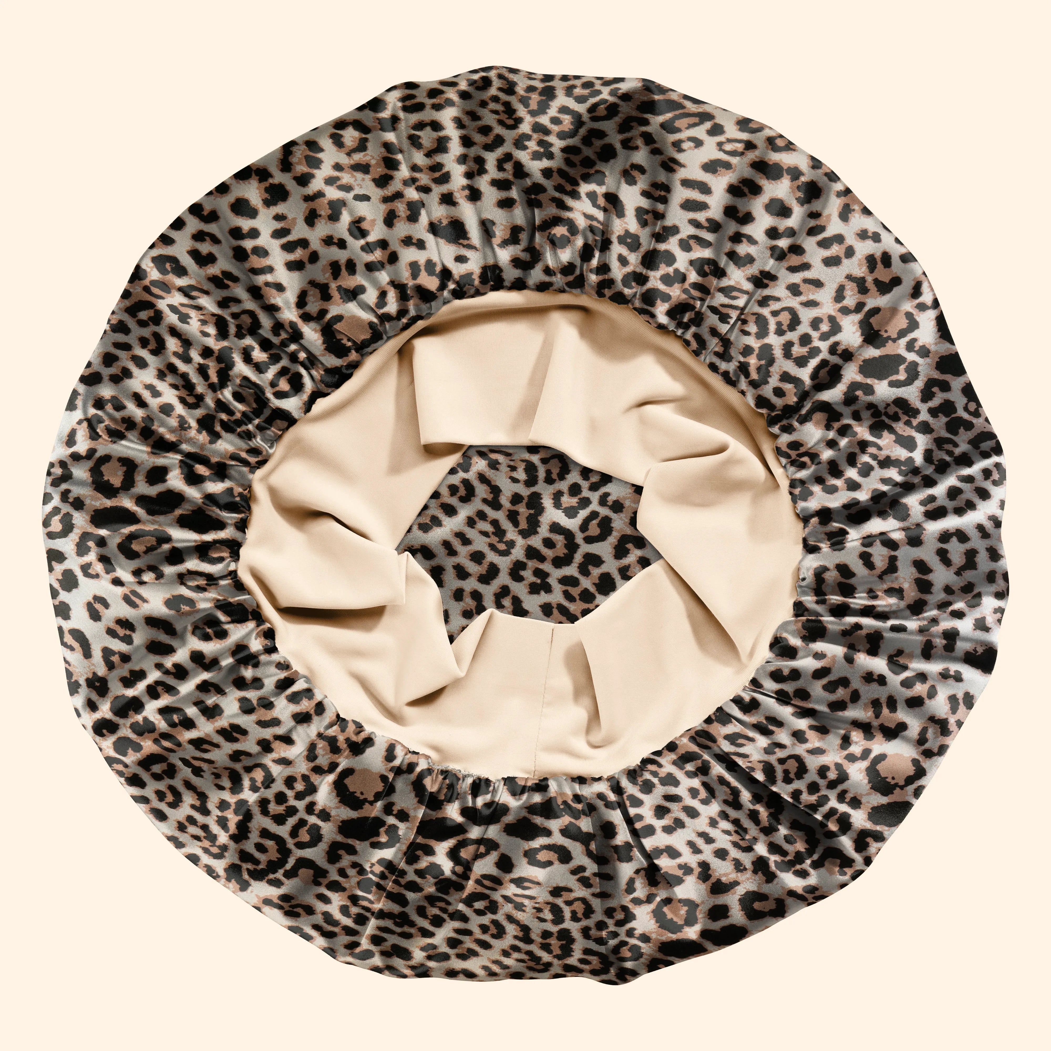 Blissy Halo Bonnet in Leopard Print