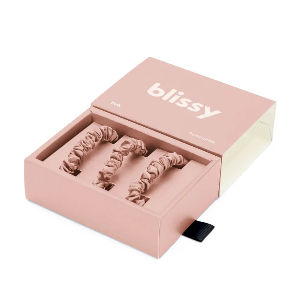 Blissy Skinny Scrunchies in Pink