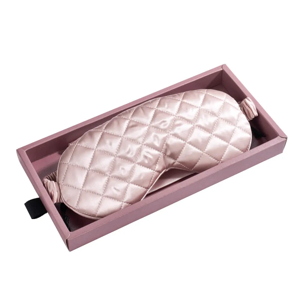Pink Diamond Quilted Sleep Mask