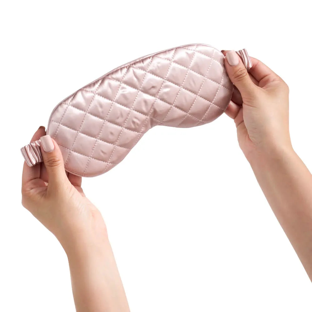 Pink Diamond Quilted Sleep Mask