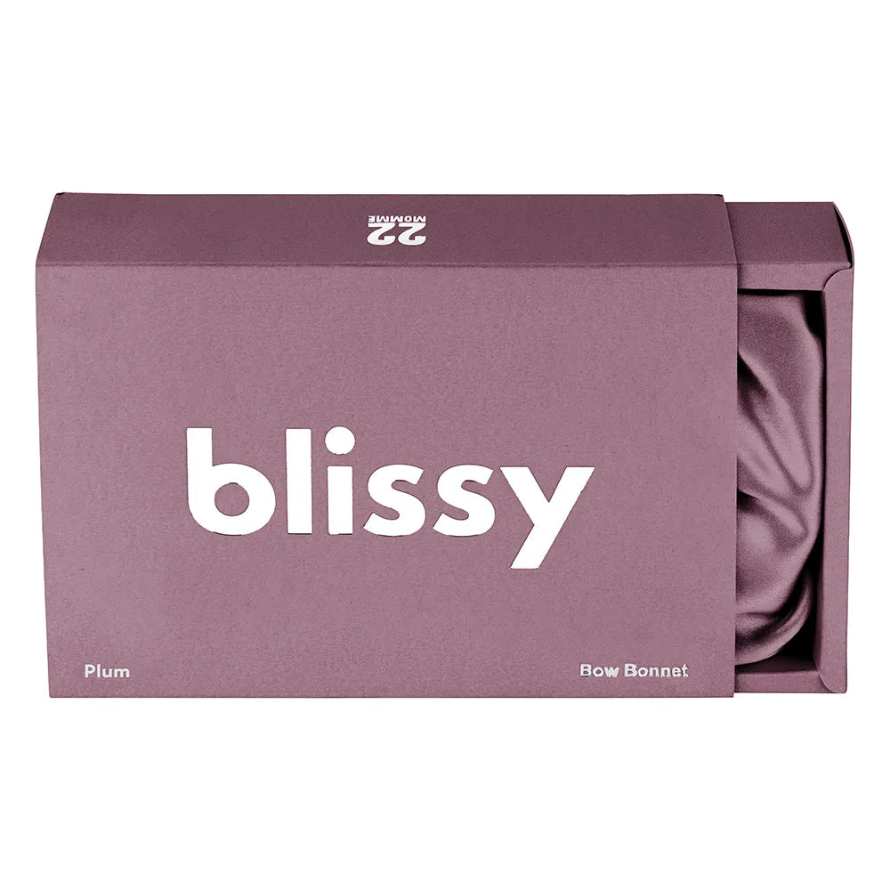 Blissy Bow Bonnet in Plum