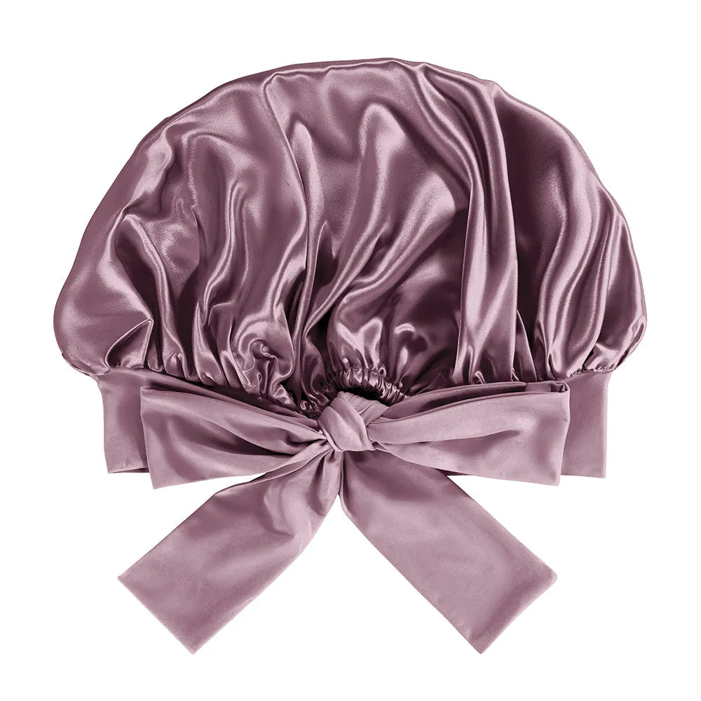 Blissy Bow Bonnet in Plum