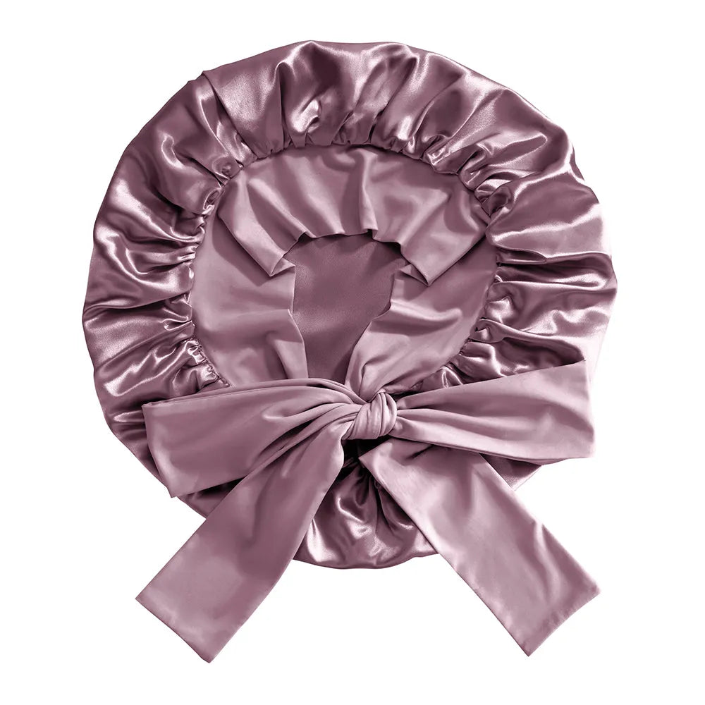 Blissy Bow Bonnet in Plum