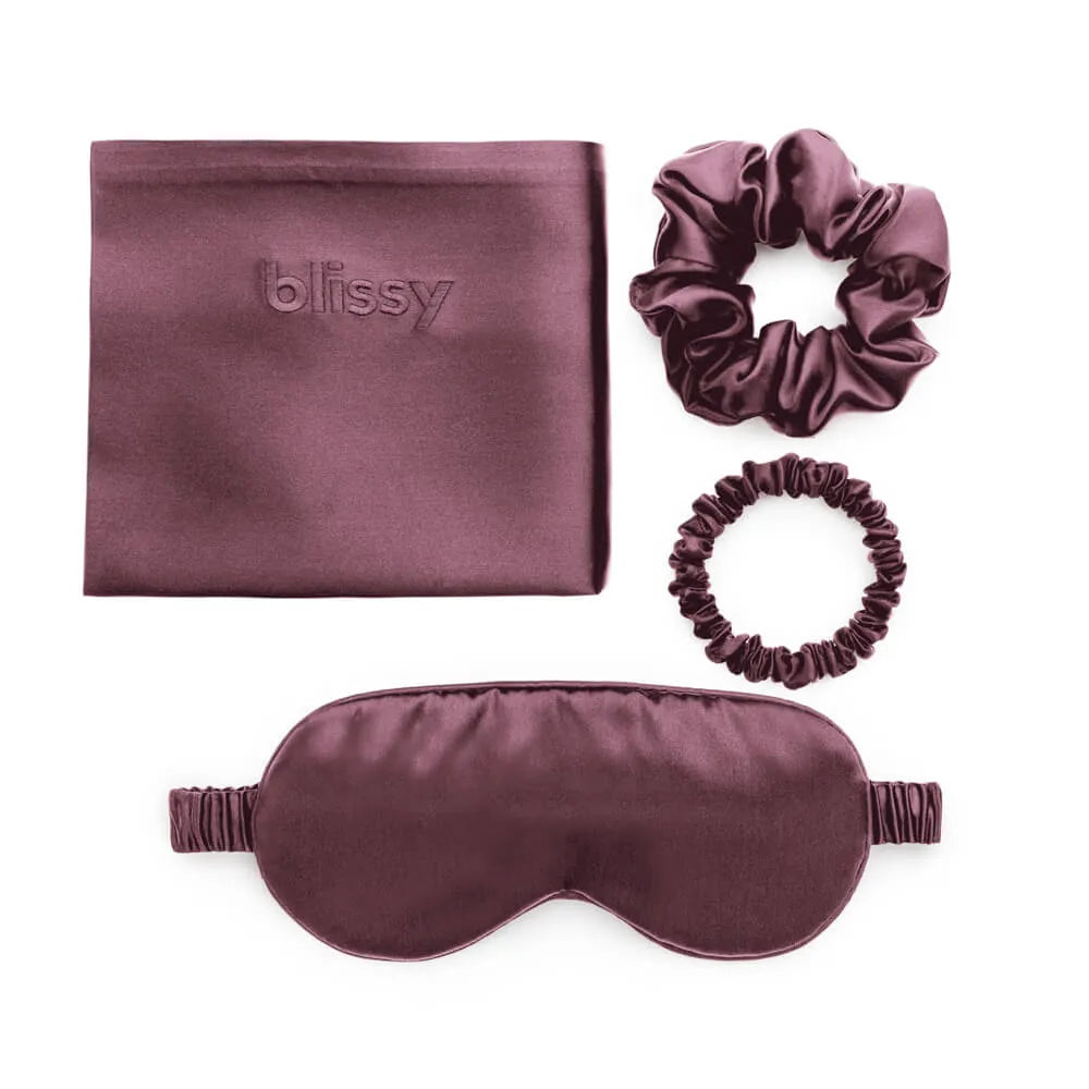 Blissy Dream Set in Plum, King Size