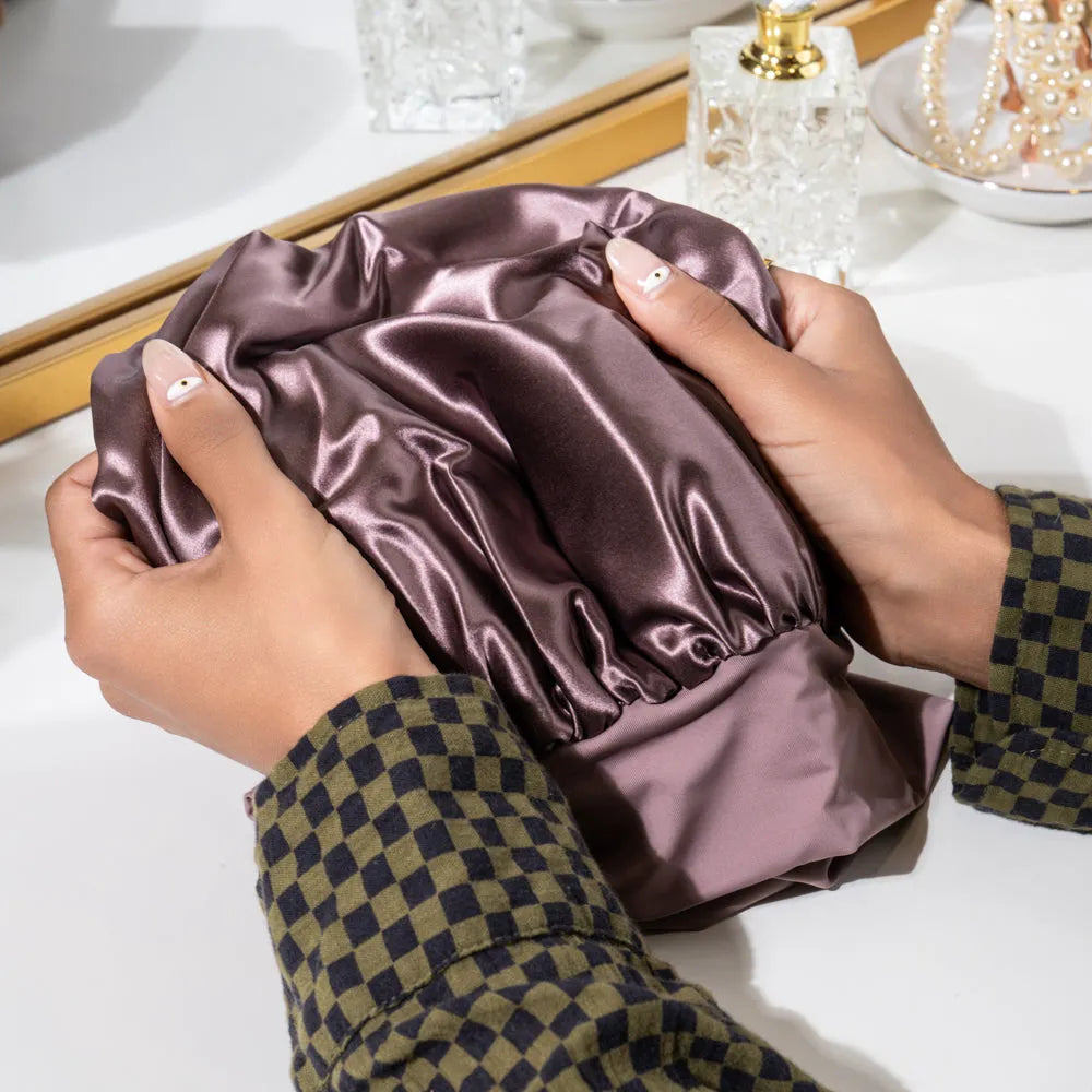 Blissy Halo Bonnet in Plum