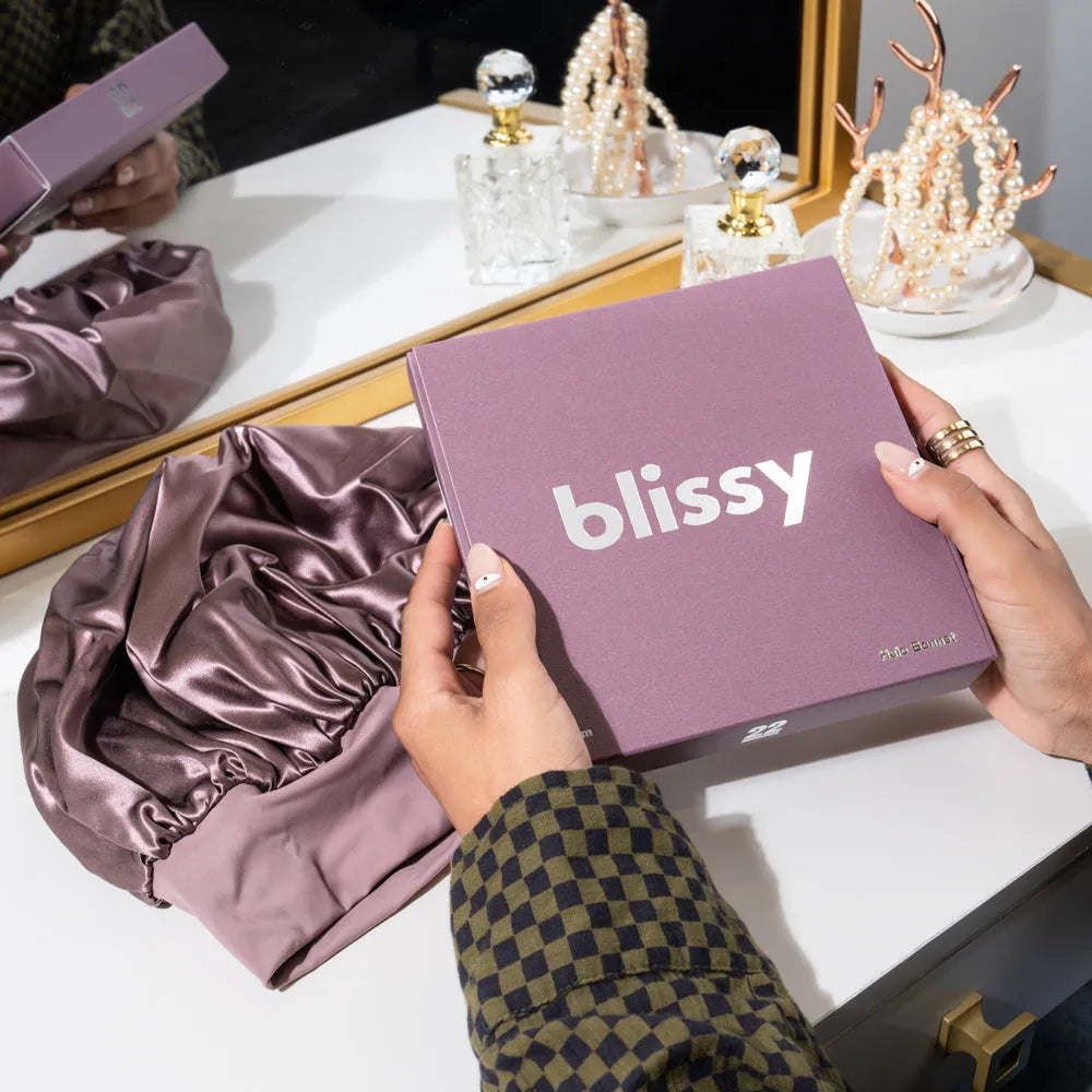 Blissy Halo Bonnet in Plum