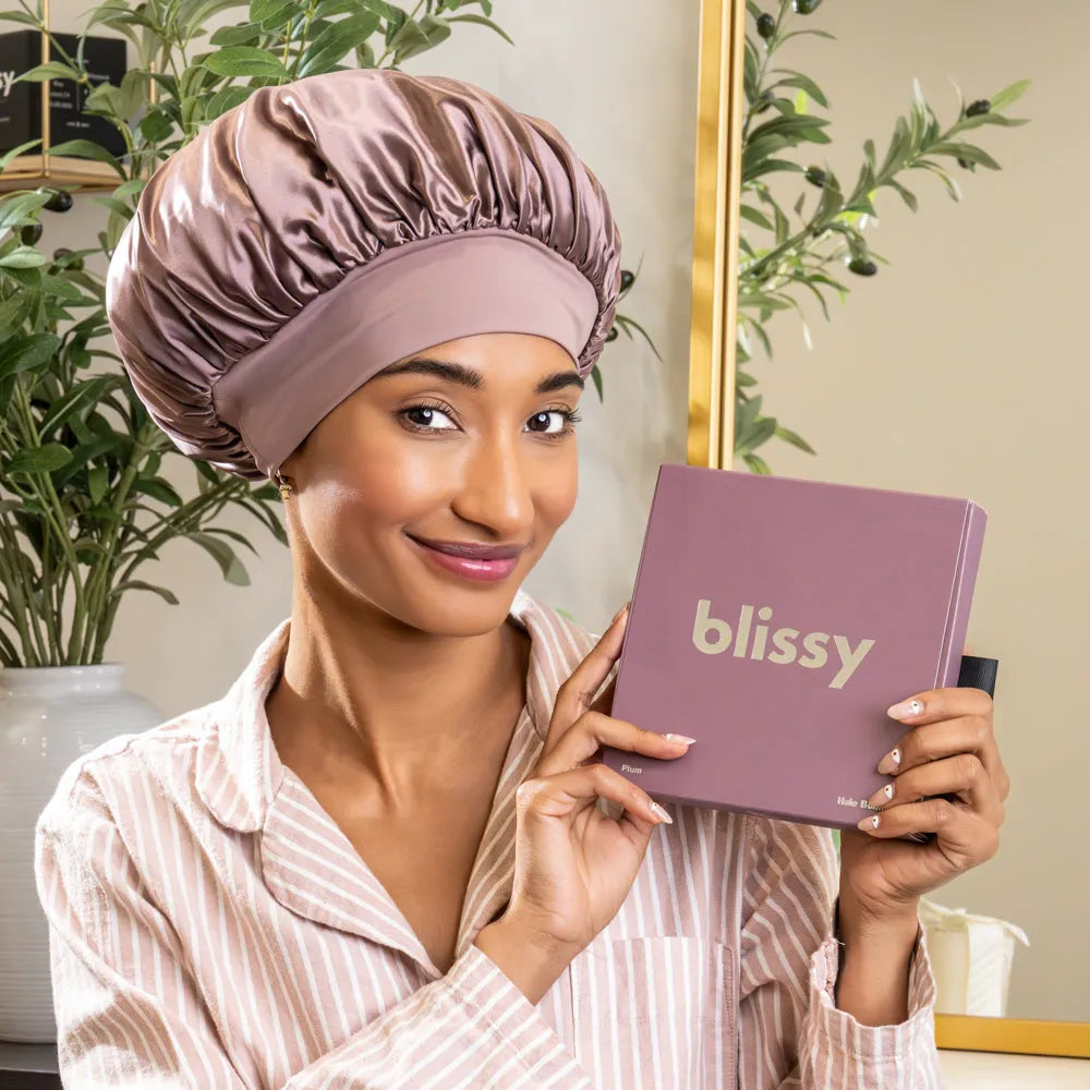 Blissy Halo Bonnet in Plum