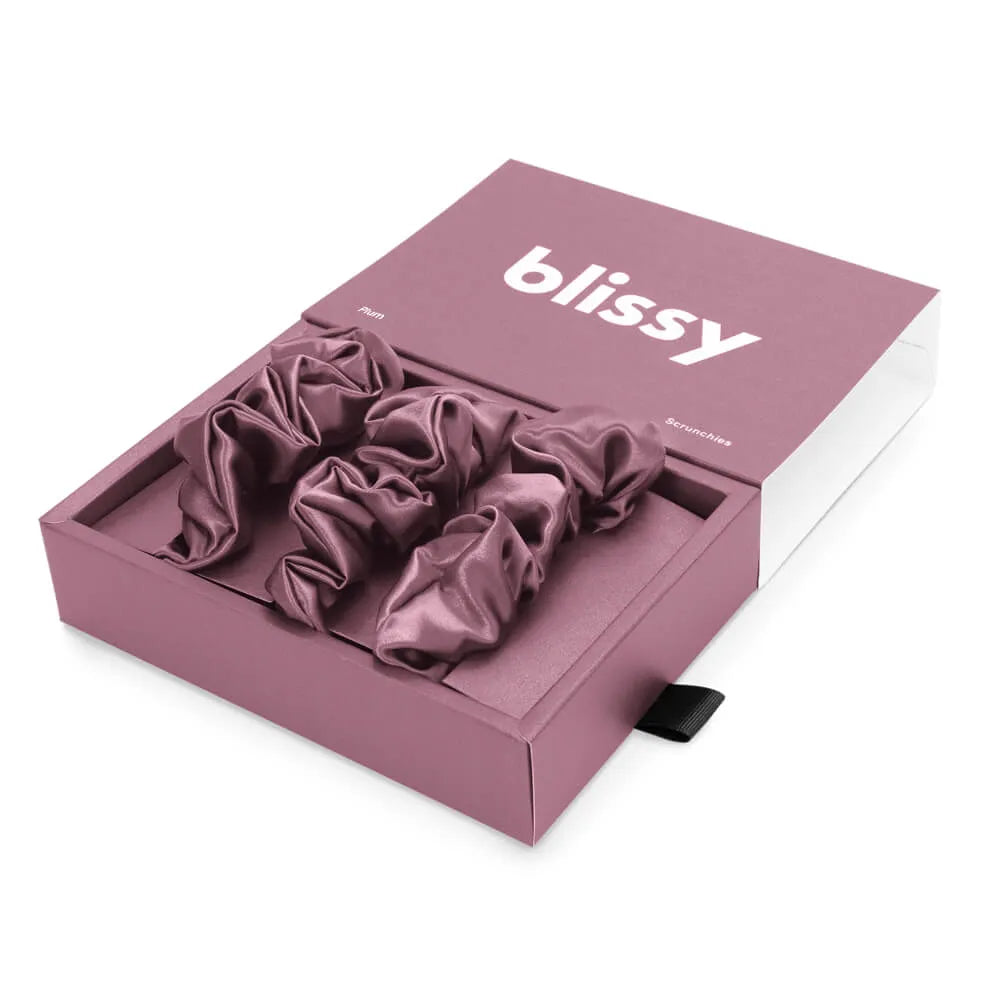 Blissy Scrunchies in Plum