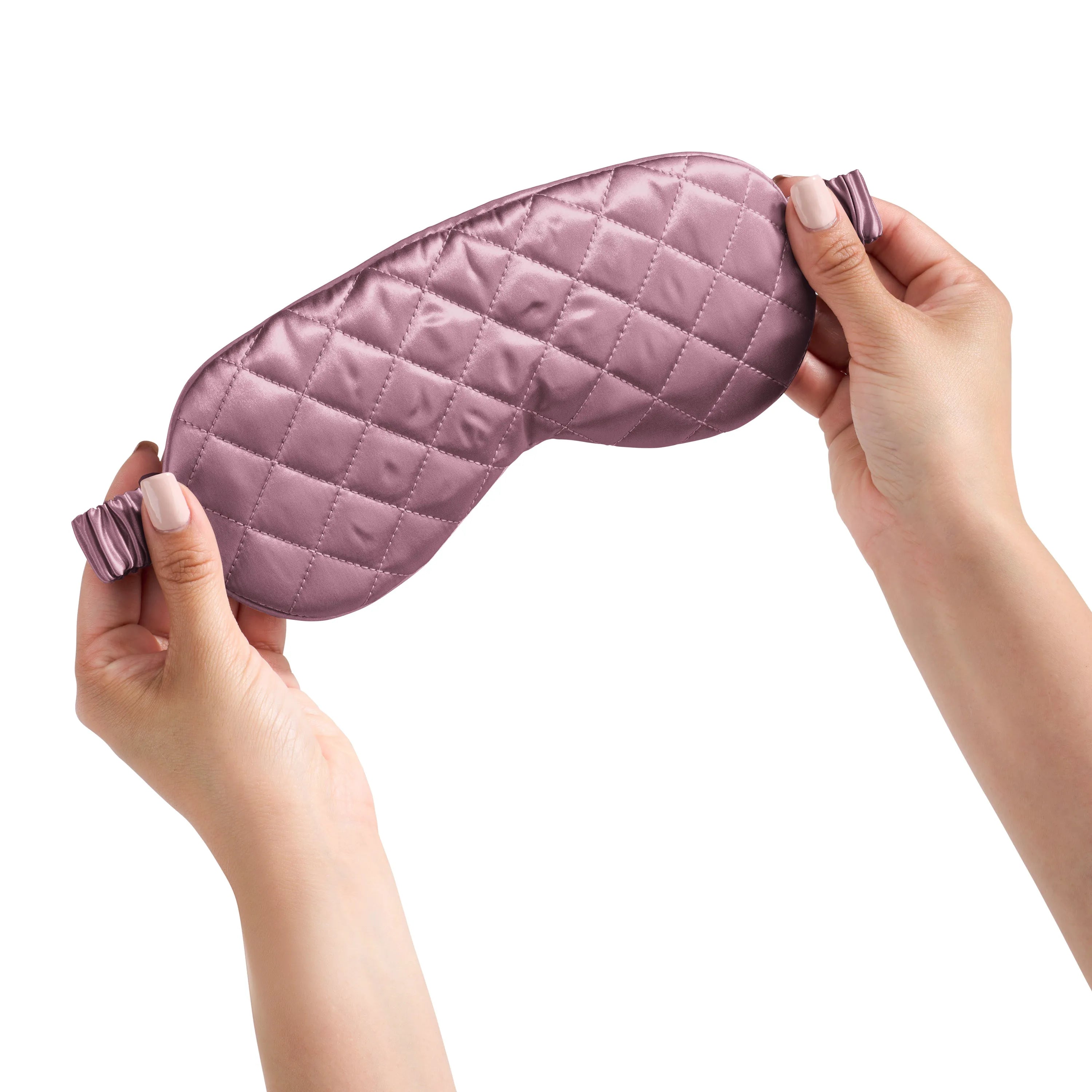 Plum Diamond Quilted Sleep Mask