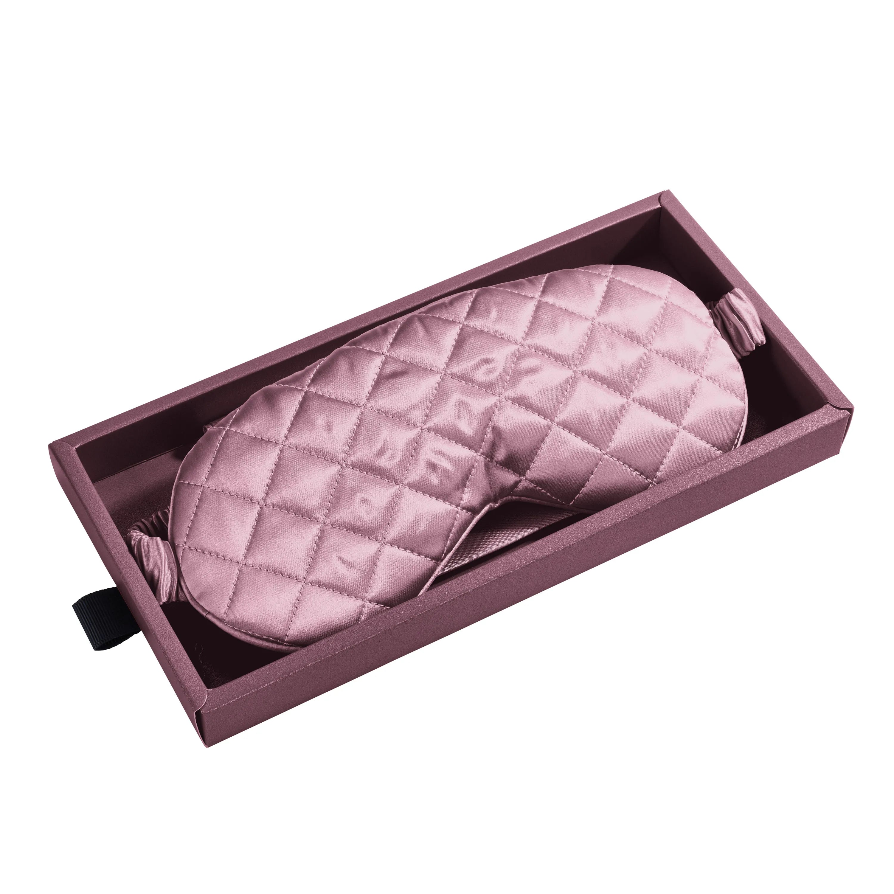 Plum Diamond Quilted Sleep Mask