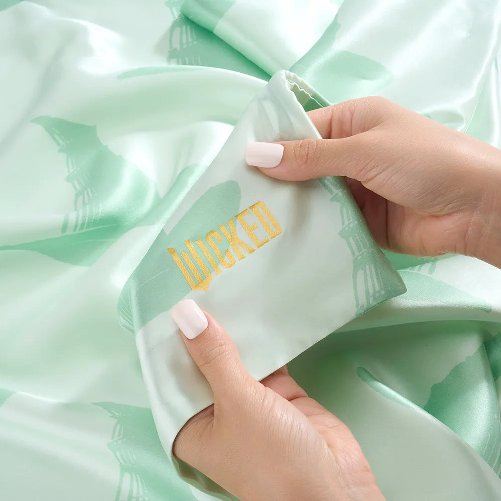 Wicked Positively Green Queen Pillowcase