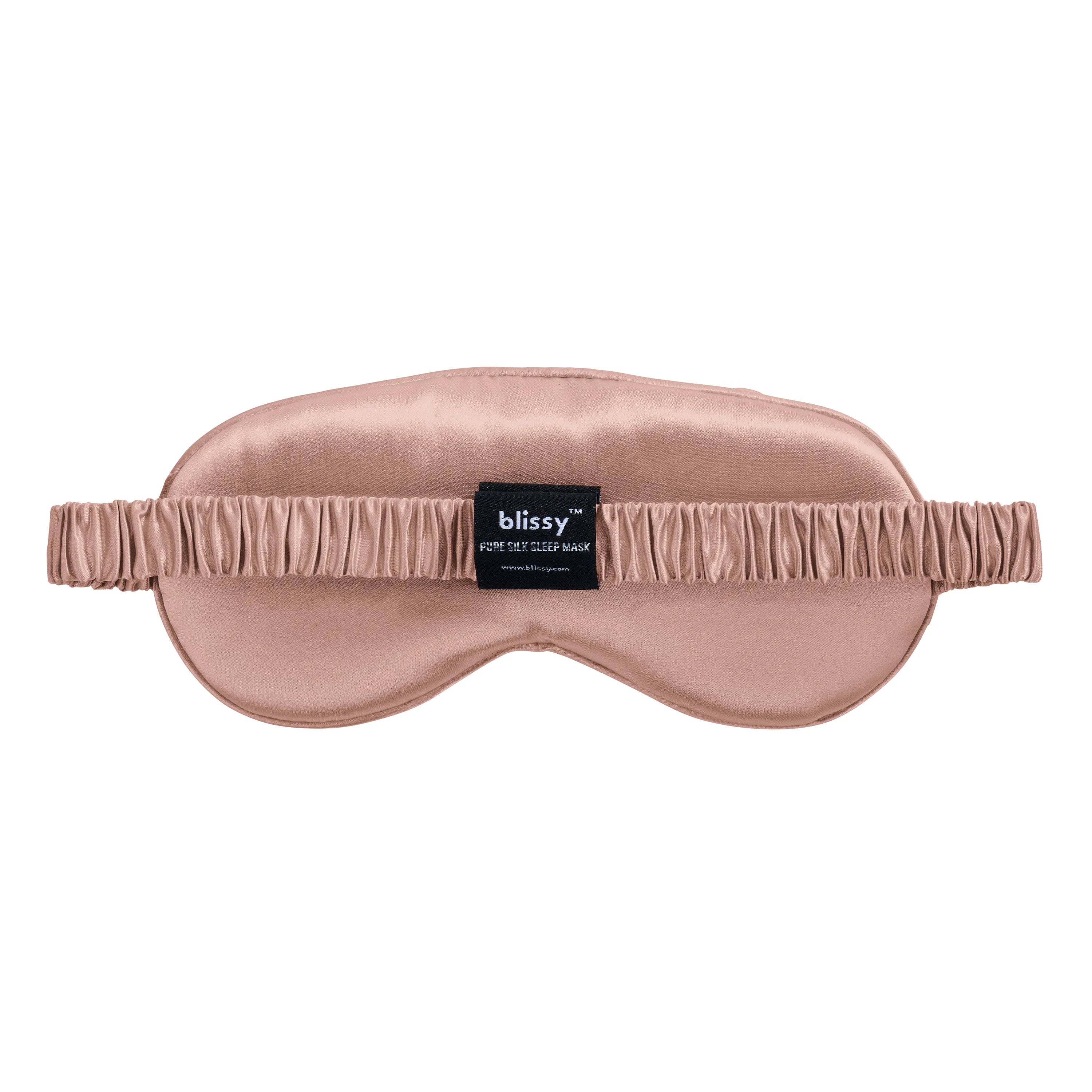 Diamond Quilted Sleep Mask in Rose Gold
