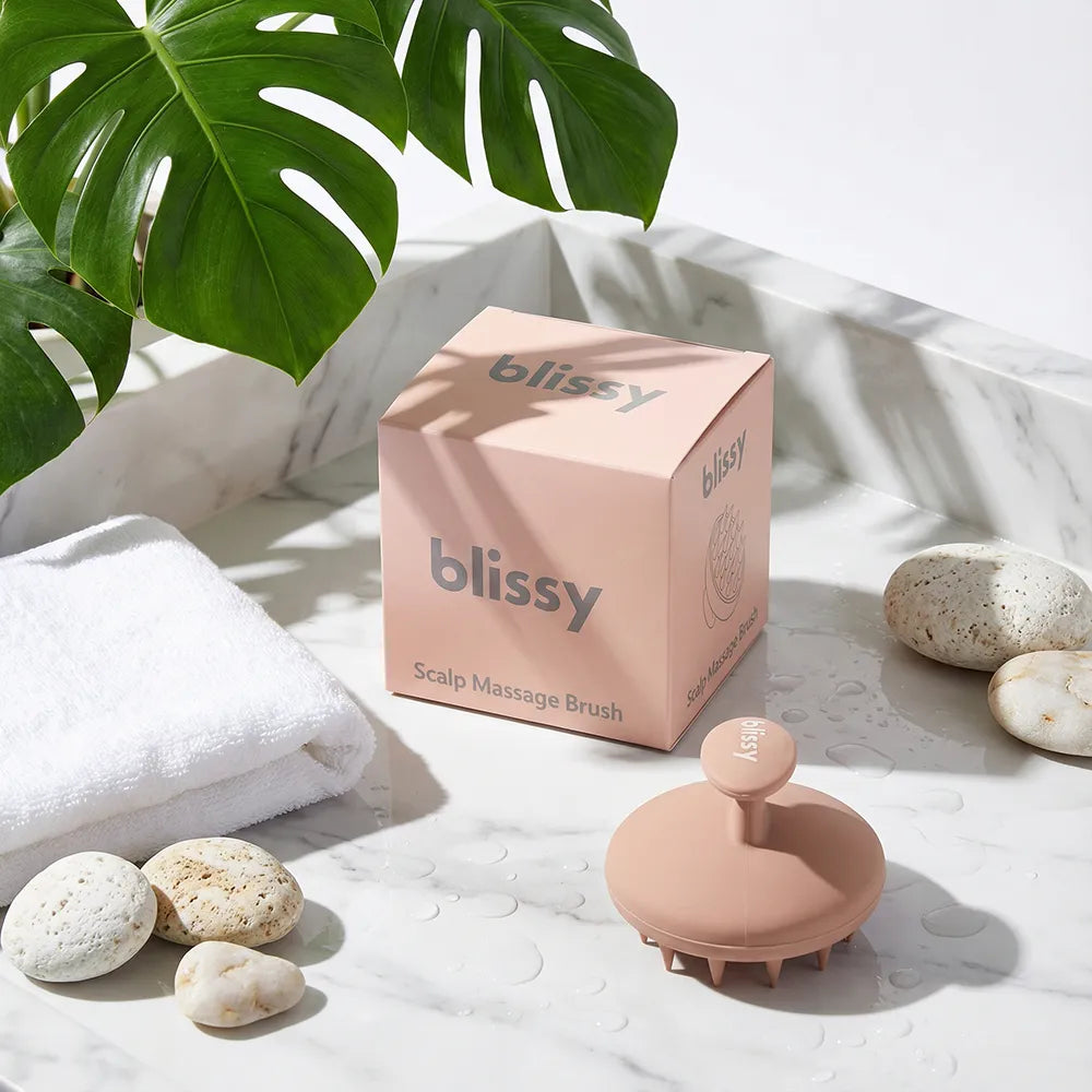 Blissy Scalp Massage Brush in Nude