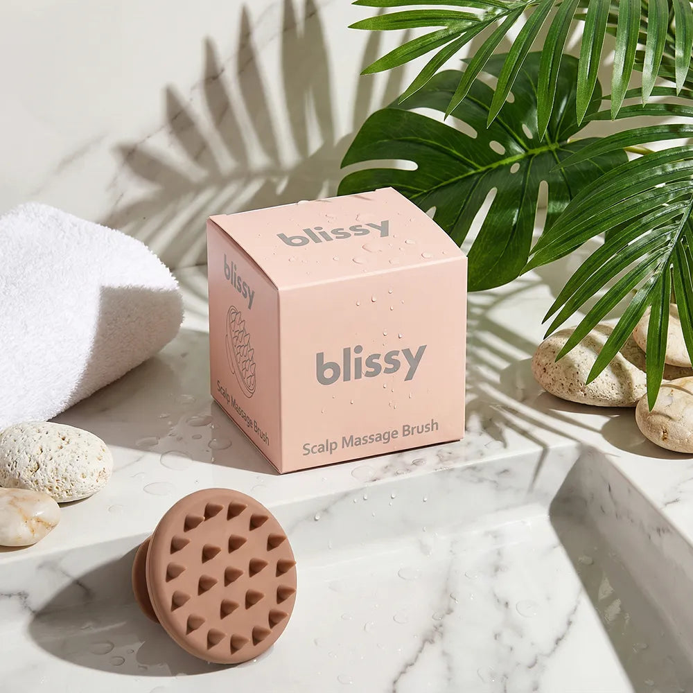 Blissy Scalp Massage Brush in Nude