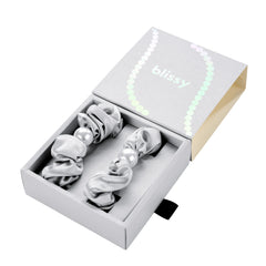 Blissy Pearl Scrunchies - Silver