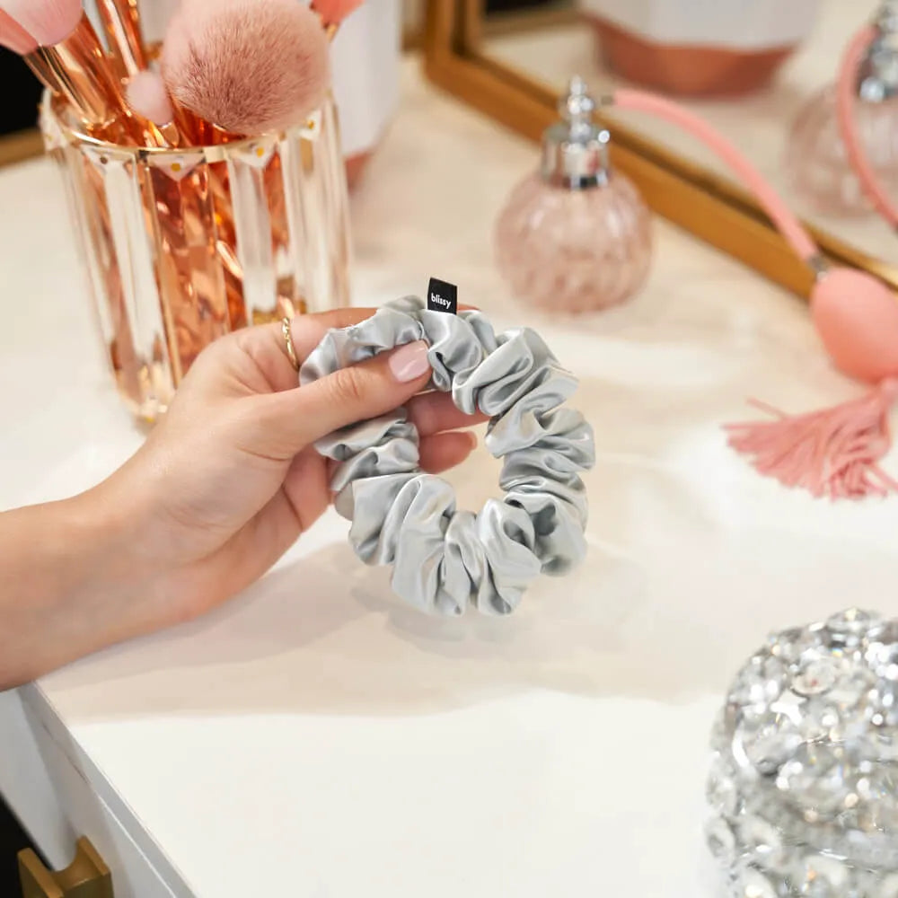 Blissy Scrunchies in Silver