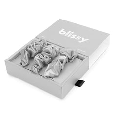 Blissy Scrunchies in Silver