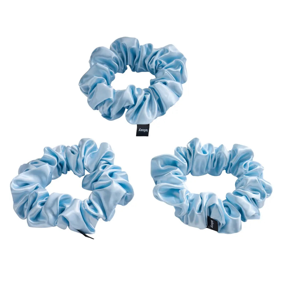 Blissy Scrunchies in Sky Blue