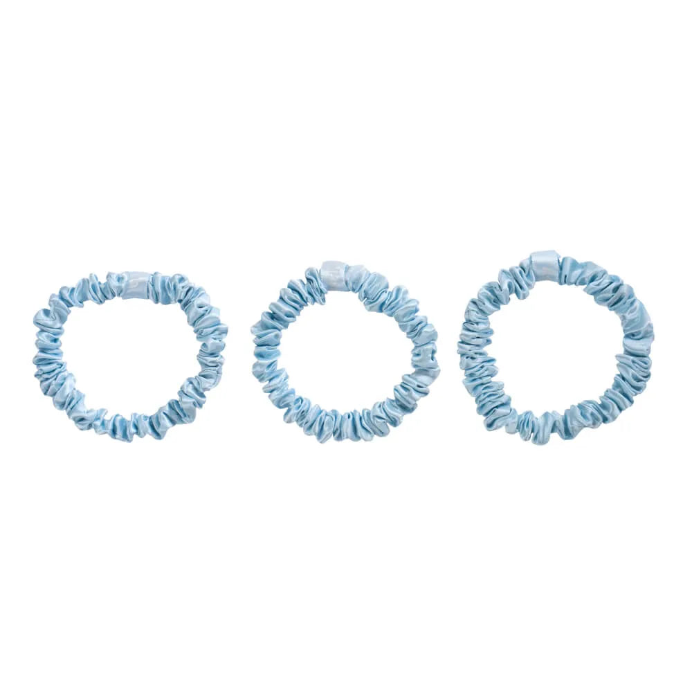 Blissy Skinny Scrunchies in Sky Blue