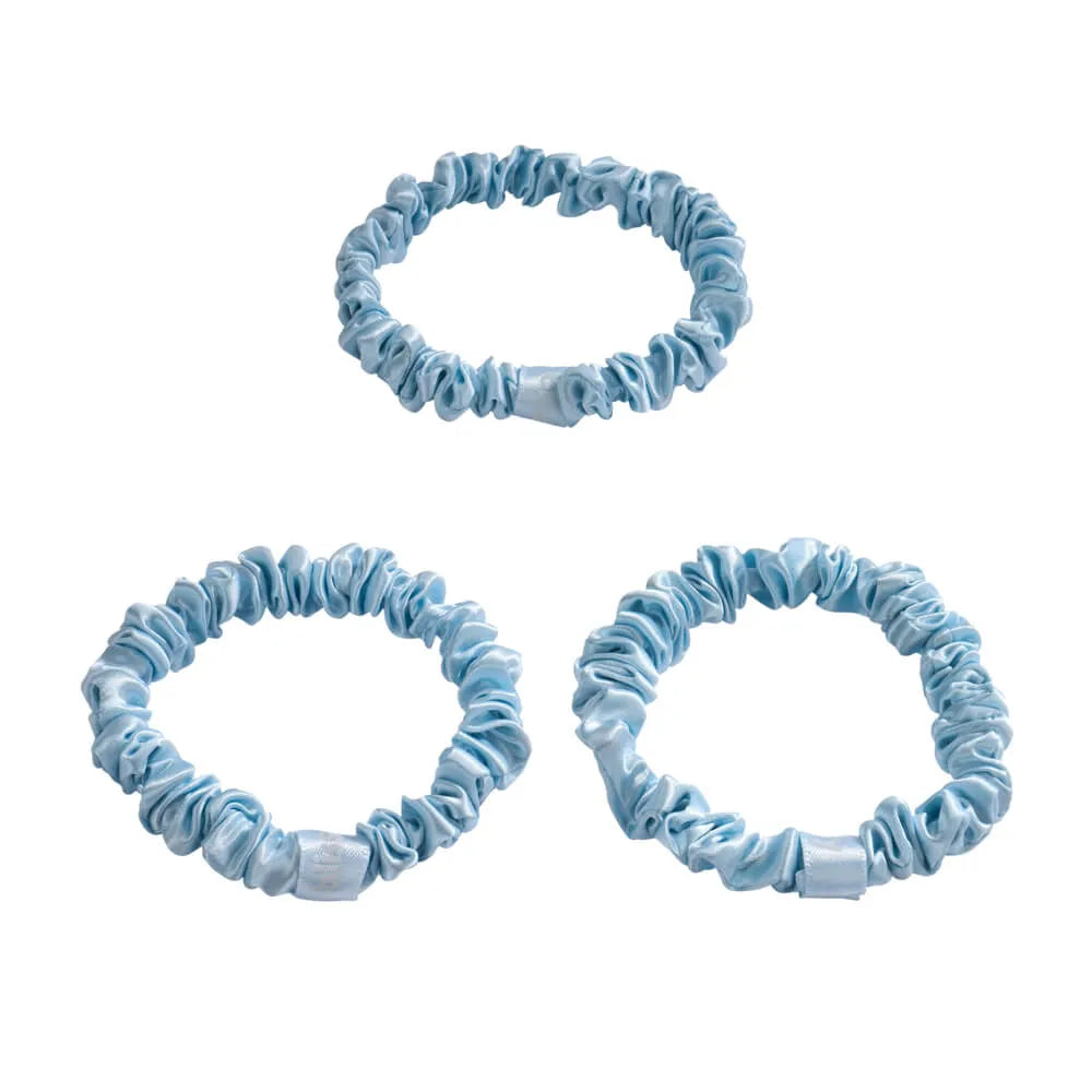 Blissy Skinny Scrunchies in Sky Blue