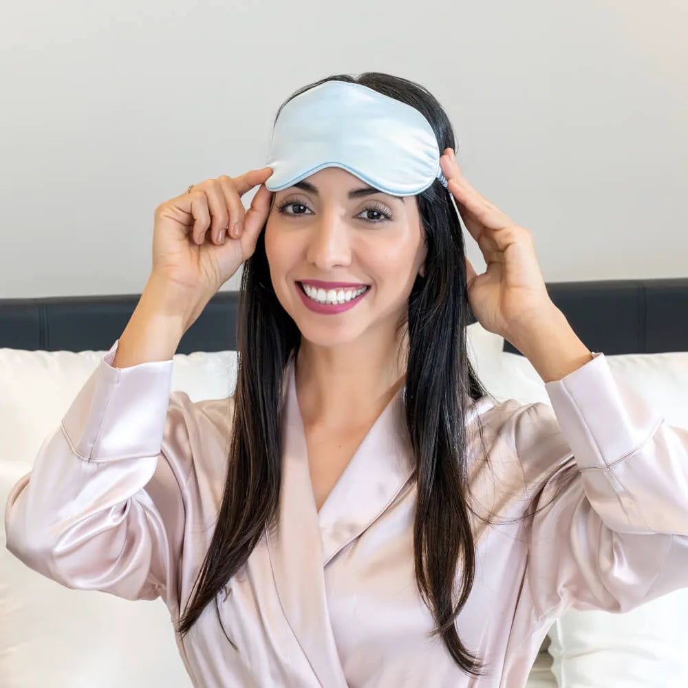 Sleep Mask in Sky Blue
