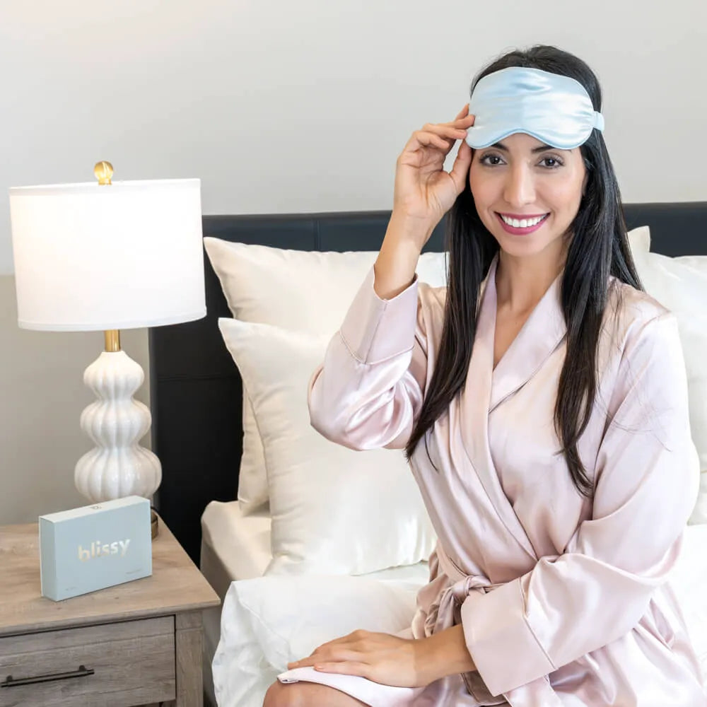 Sleep Mask in Sky Blue