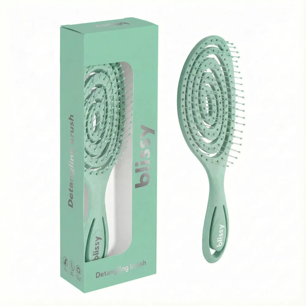 Blissy Detangling Brush in Teal