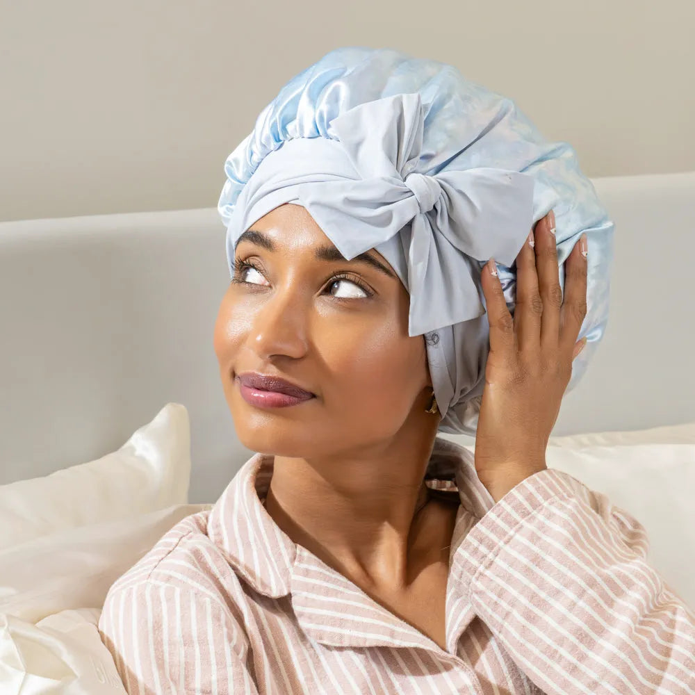 Blissy Bow Bonnet in Tie Dye