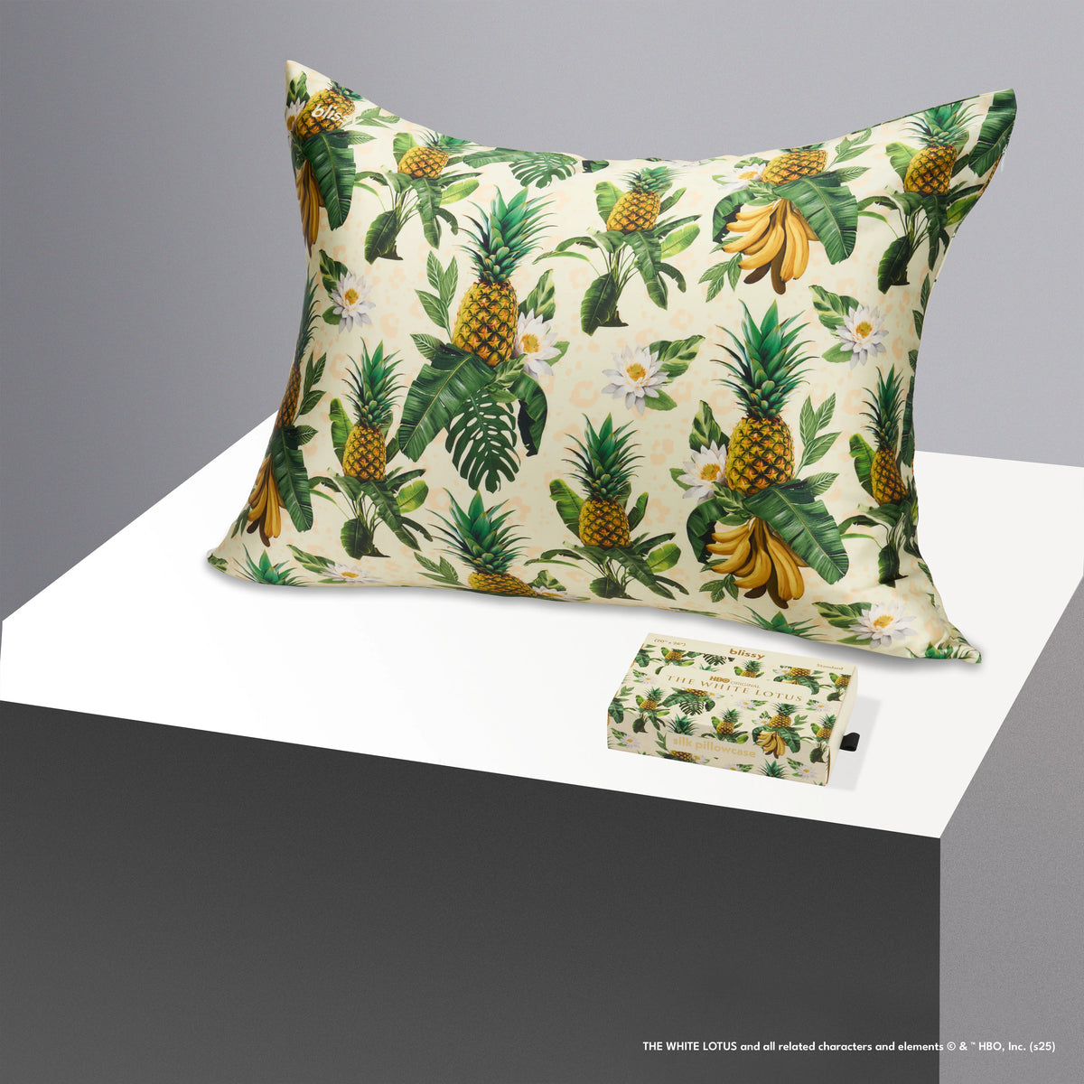 White Lotus Pineapple Standard Pillowcase