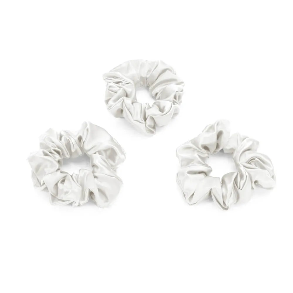 Blissy White Scrunchies