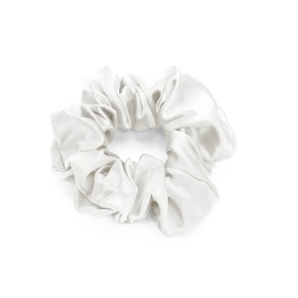 Blissy White Scrunchies