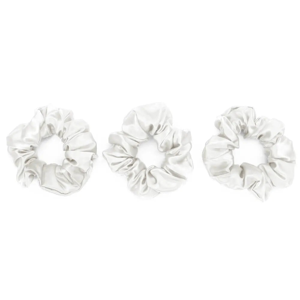 Blissy White Scrunchies